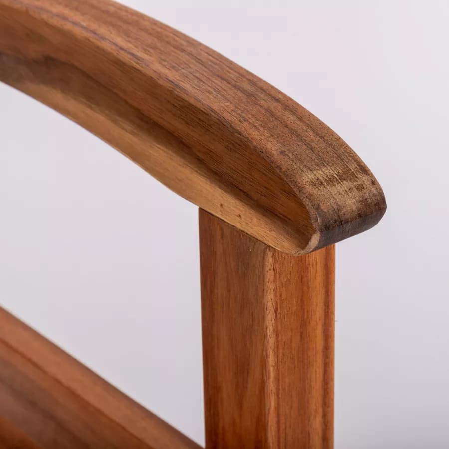 Panchina 2 posti in legno di acacia 120x59 cm con braccioli - Paja