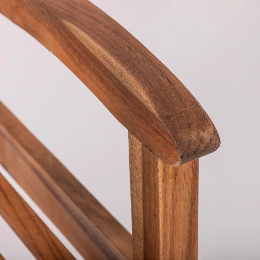 Panchina 3 posti in acacia 150 cm con braccioli - Paja