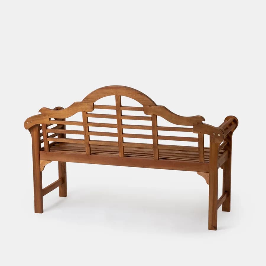 Panchina da giardino 3 posti in legno di acacia stile classico - Disha