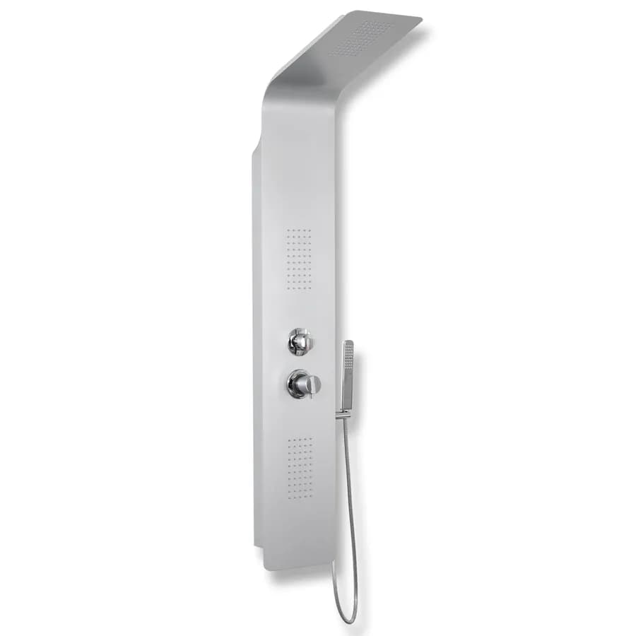 Pannello doccia idromassaggio alluminio silver - Glamm