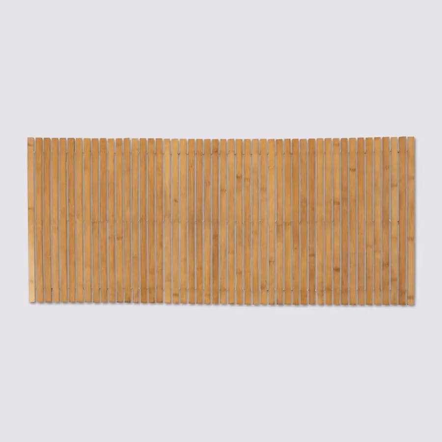 Pedana avvolgibile antiscivolo 120x50 cm in bambù naturale