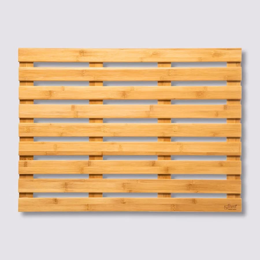 Pedana da doccia 50x68cm in legno di bambù