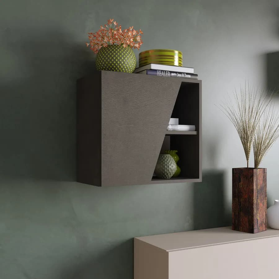 Pensile 55x50h cm lava con anta sagomata reversibile - Clary