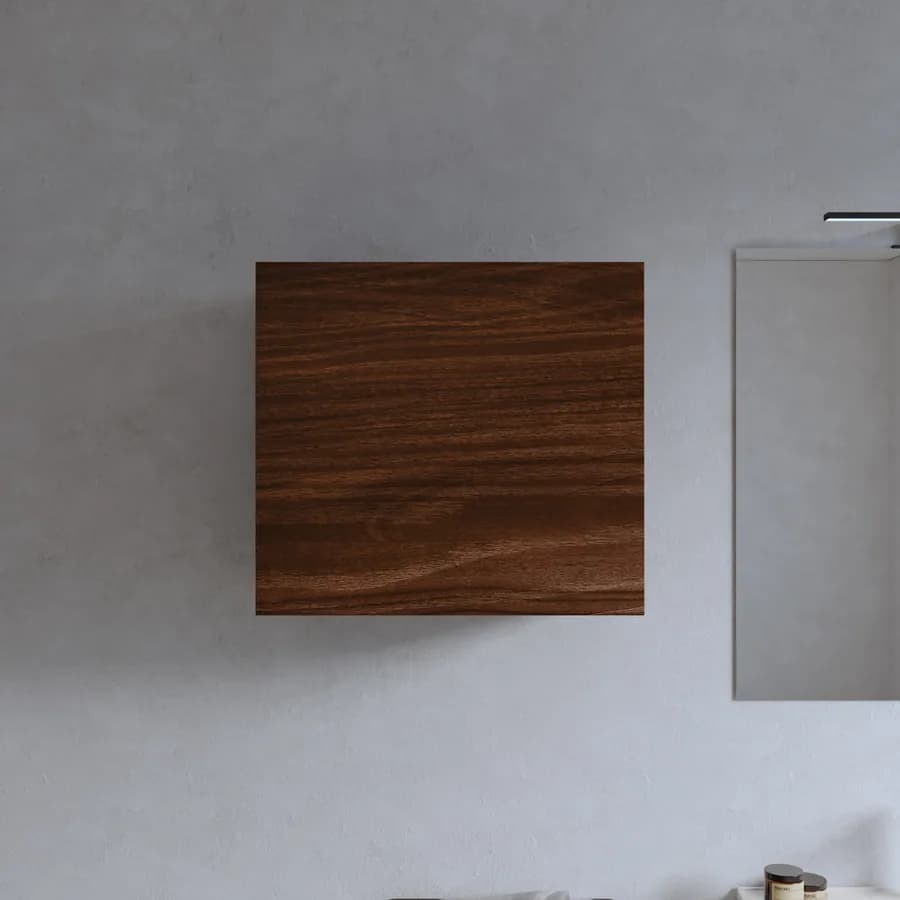 Pensile bagno 55x50 h cm con anta reversibile rovere deciso - Plain