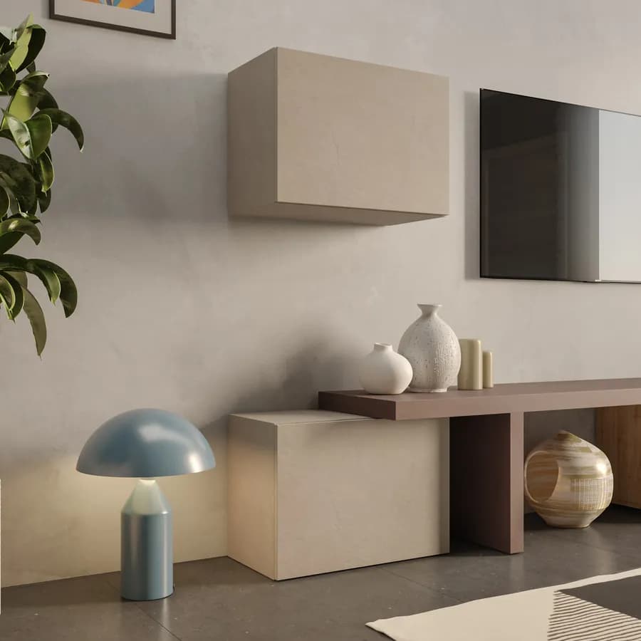 Modulo da terra 55x40h cm argilla con anta reversibile - Clary