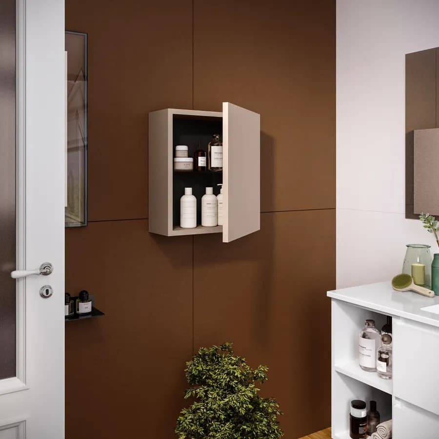 Pensile da bagno sospeso 30x40 h cm cappuccino - Union