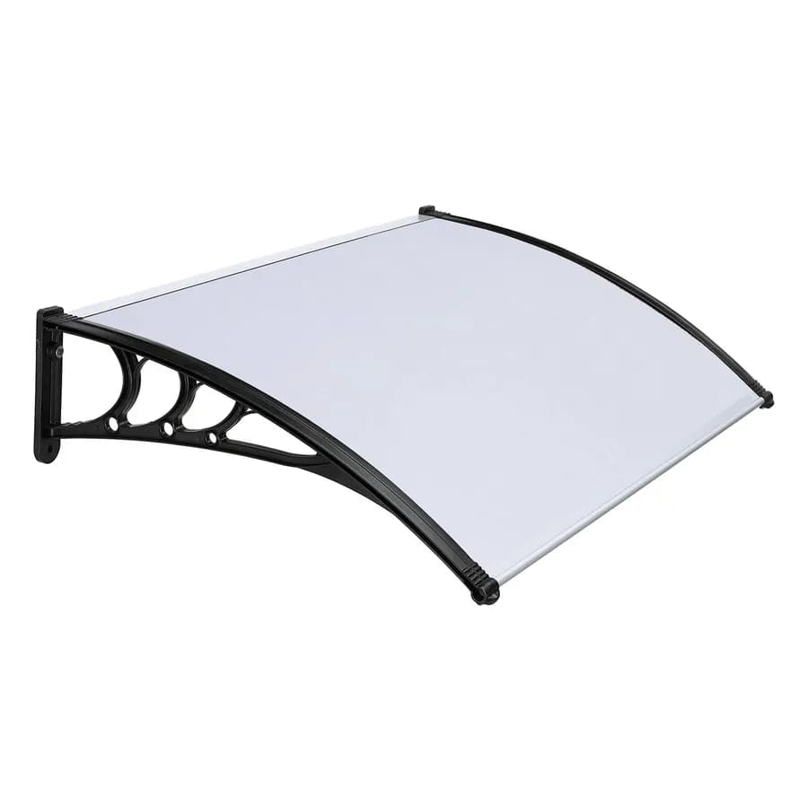 Pensilina 120x80 cm struttura nera copertura satinata - Sirocco