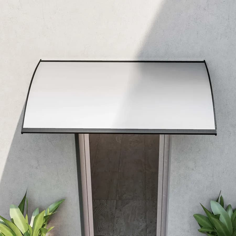 Pensilina 140x75 cm in alluminio antracite