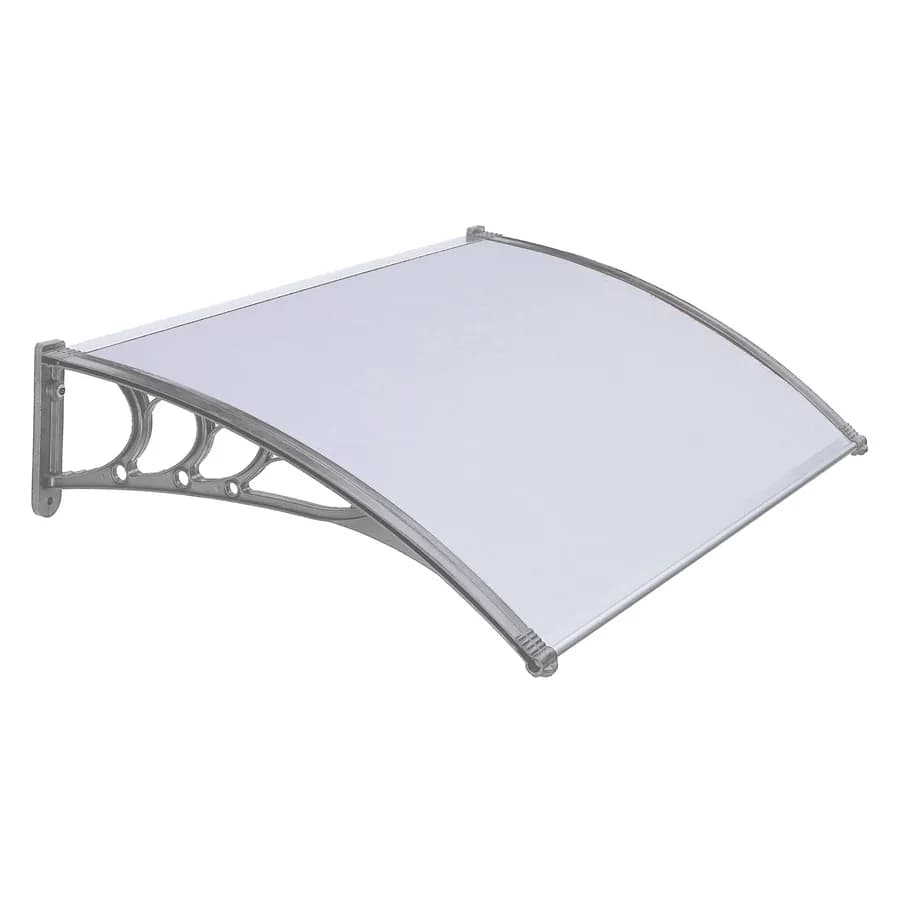 Pensilina 150x100 cm struttura grigia copertura satinata - Sirocco
