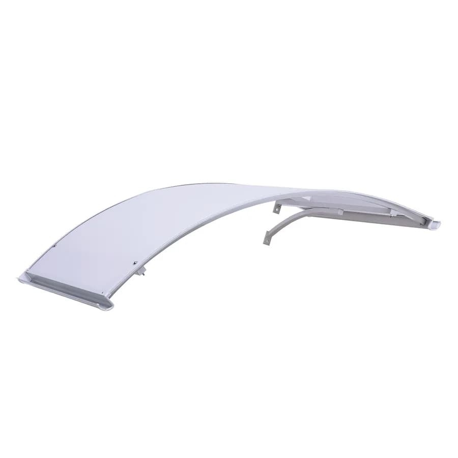 Pensilina ad arco 160x120 cm grigia satinata con gocciolatoio - Arkie