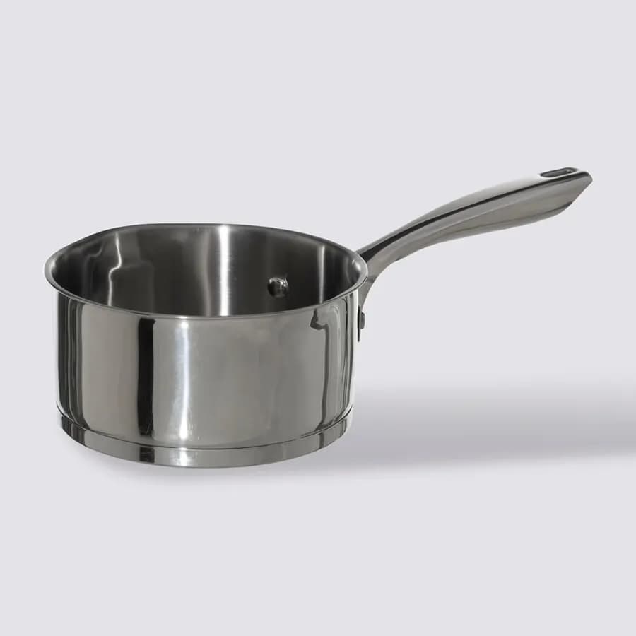 Pentola 16x9h cm in acciaio inox cromo - Veralux