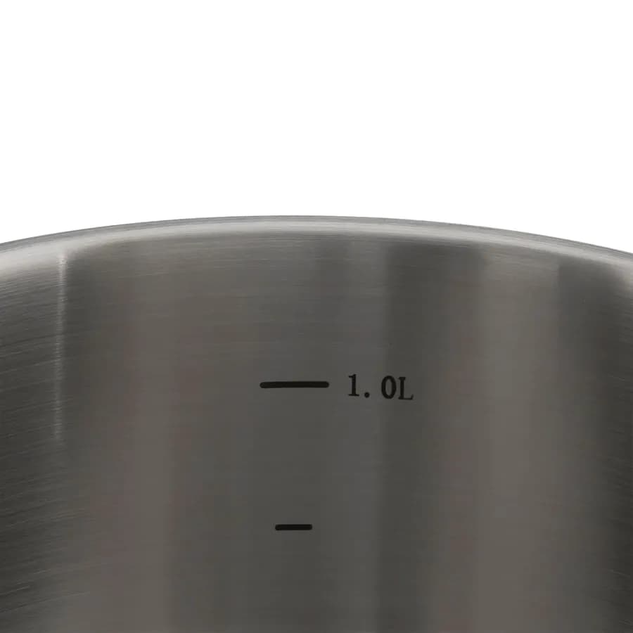 Pentola 16x9h cm in acciaio inox cromo - Veralux