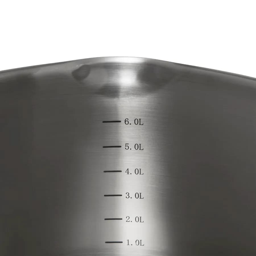 Pentola 28x22h cm in acciaio inox cromo con coperchio in vetro - Veralux