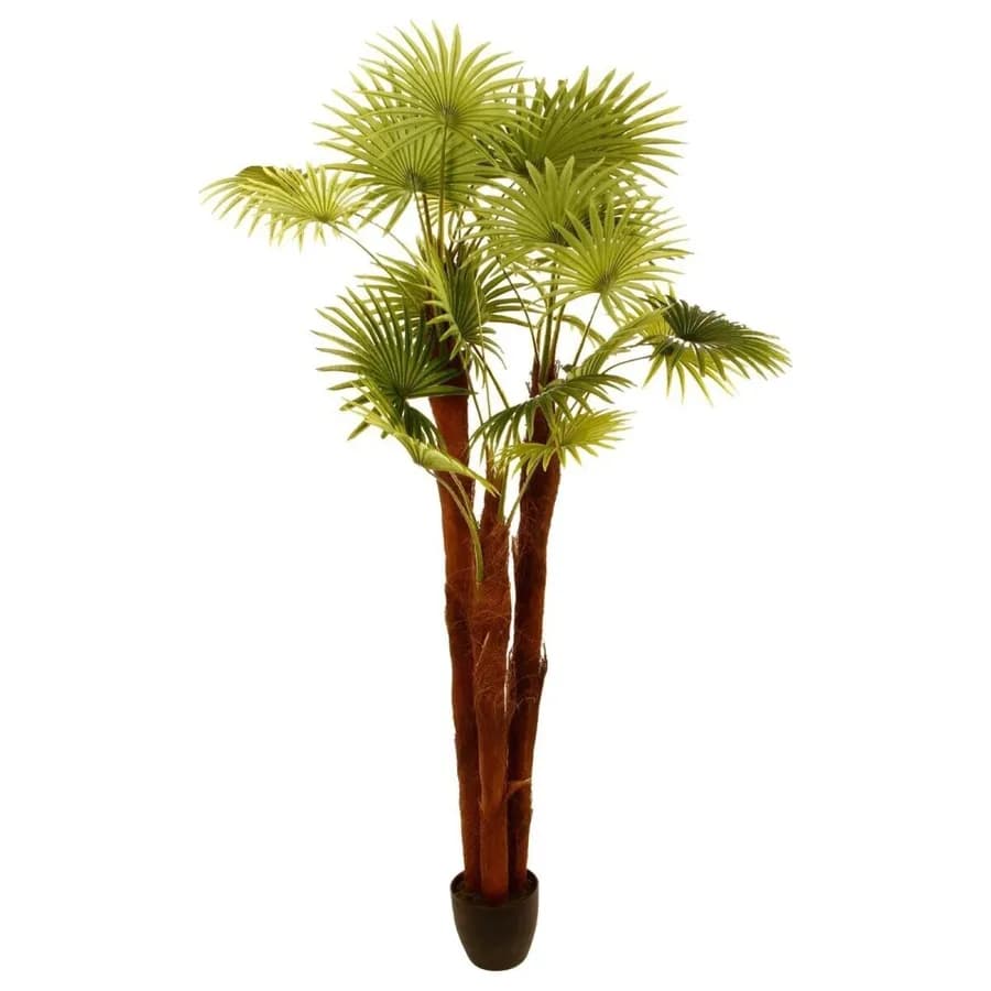 Pianta artificiale di palma 185h cm in vaso