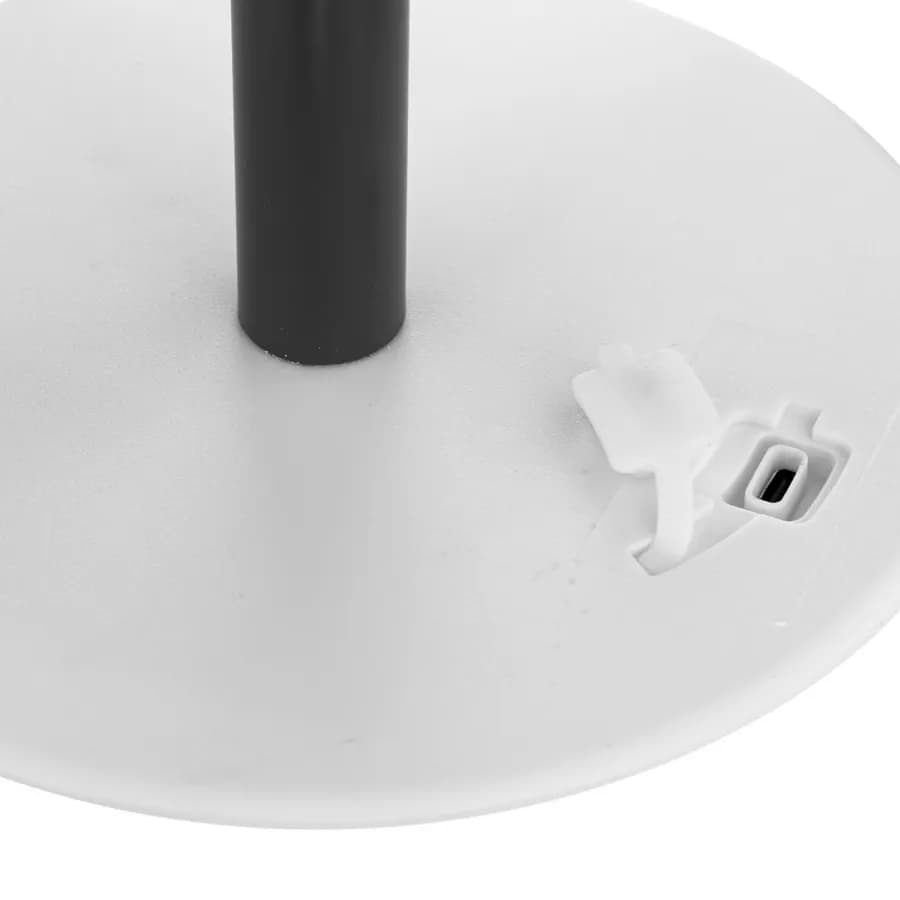 Piantana da esterno dimmerabile 108 h cm in acciaio crema con paralume in polipropilene bianco - Glame
