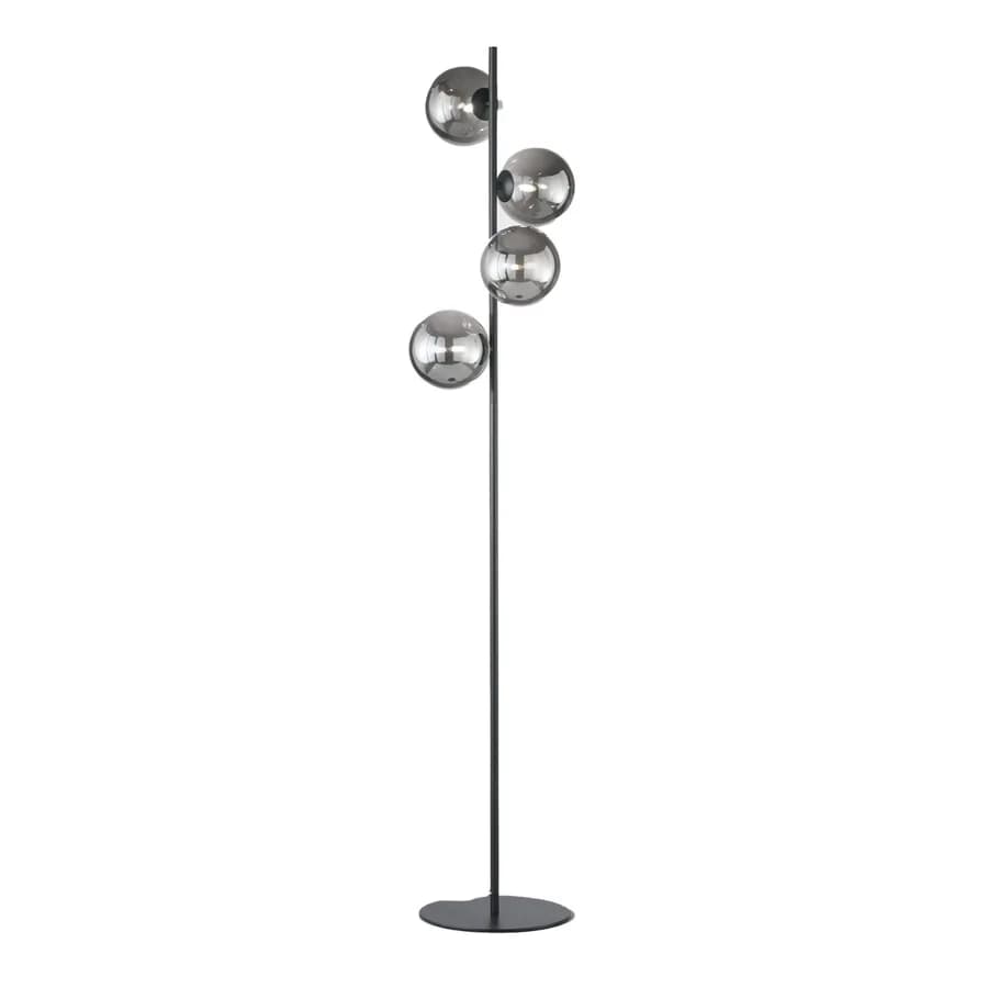 Piantana da interno 34,5x160h cm in vetro soffiato fumè