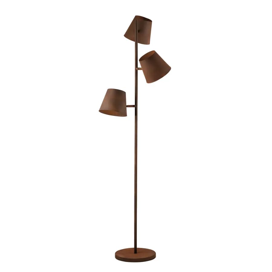 Piantana da interno 51x165h cm in metallo terracotta