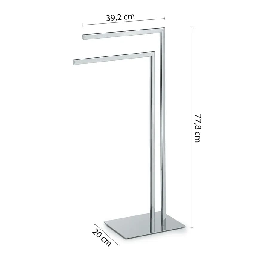 Piantana portasalviette in acciaio inox cromo - Felix di Gedy