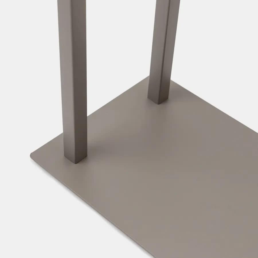Piantana portasalviette in acciaio inox tortora opaco - Clover