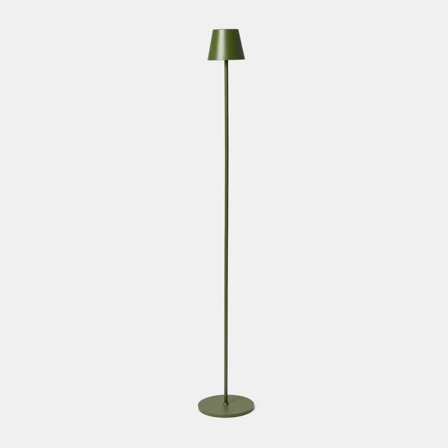 Piantana touch a LED in alluminio verde con altezza regolabile - Classic