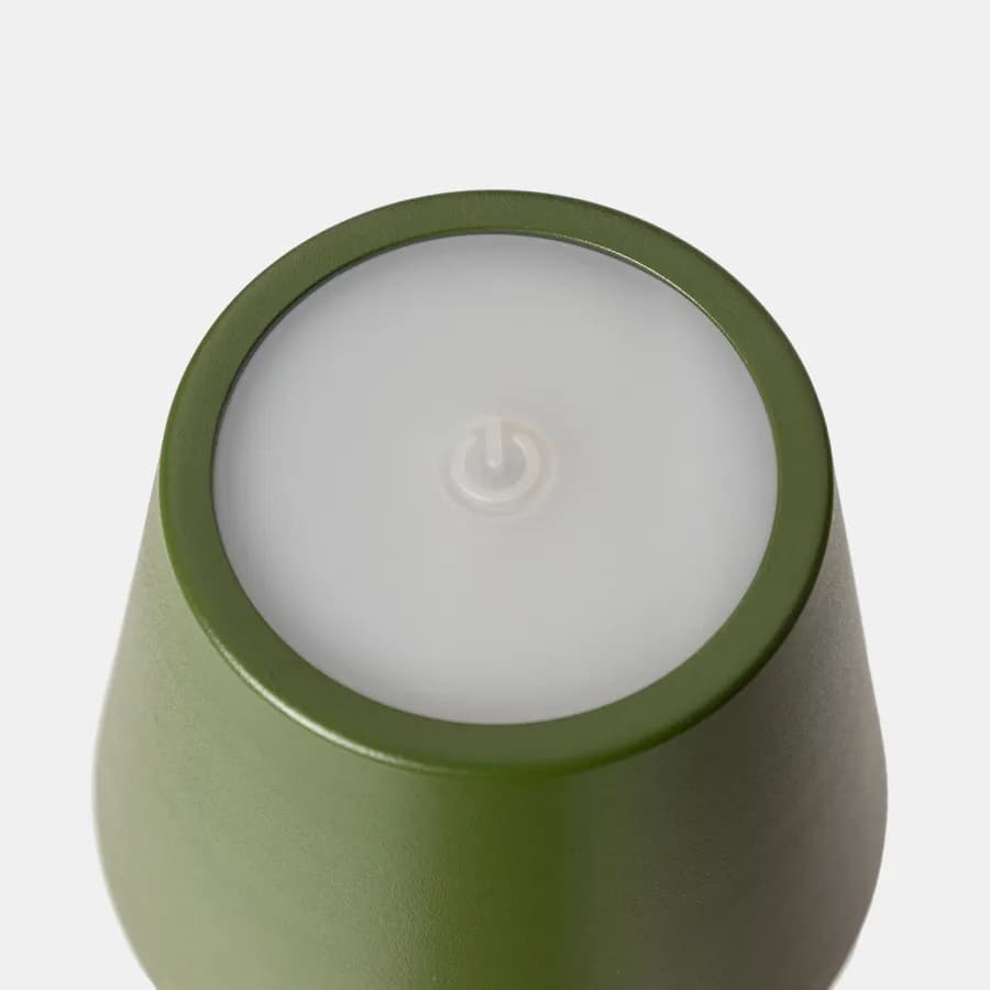 Piantana touch a LED in alluminio verde con altezza regolabile - Classic
