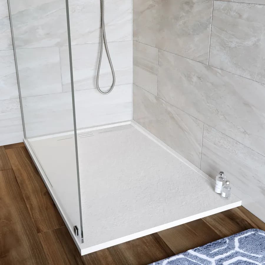 Piatto doccia 70x90 cm bianco effetto pietra riducibile - Block