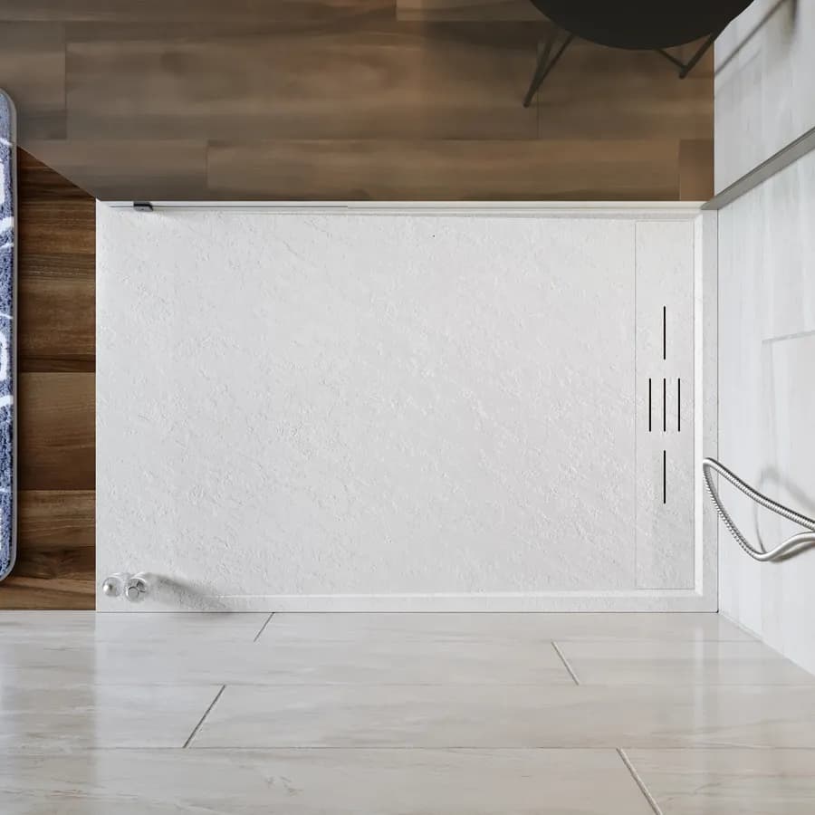 Piatto doccia 70x90 cm bianco effetto pietra riducibile - Block