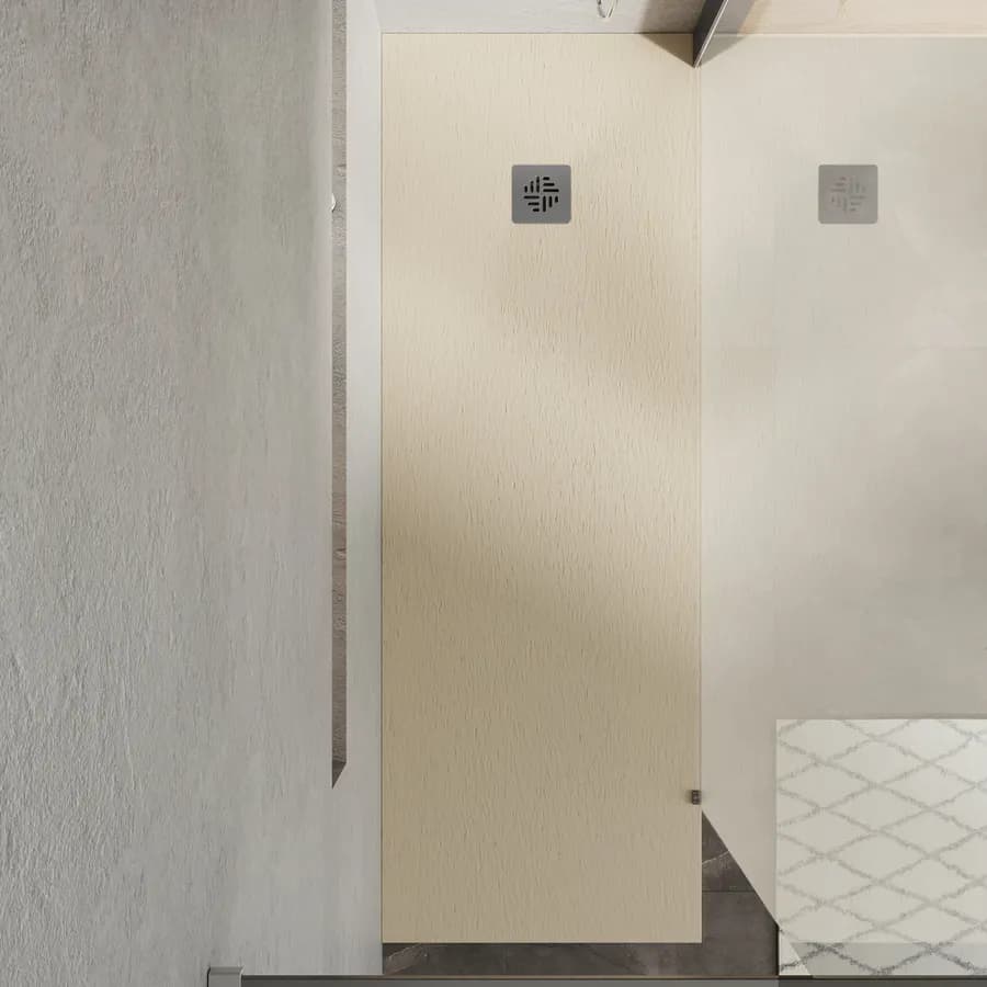Piatto doccia 80 X 200 cm effetto pietra riducibile sabbia - Nalos