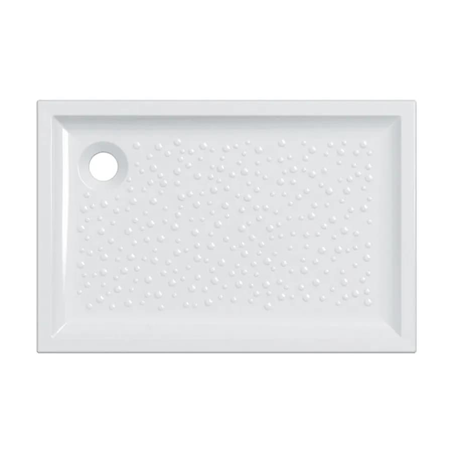 Piatto doccia 80x120 cm Geberit Bastia ceramica smaltata bianco lucido