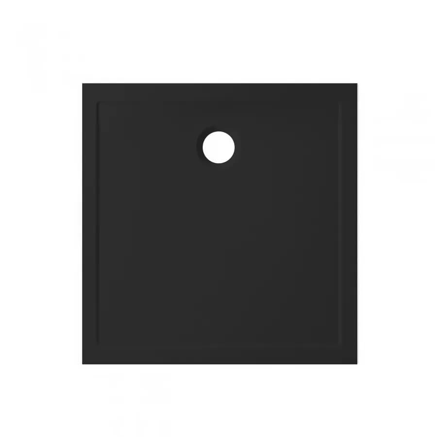 Piatto doccia 80x80x3,5 h cm nero opaco antiscivolo - Navox