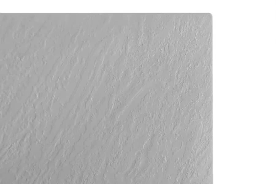 Piatto doccia 90x80 cm ultraslim riducibile grigio effetto pietra - Rok