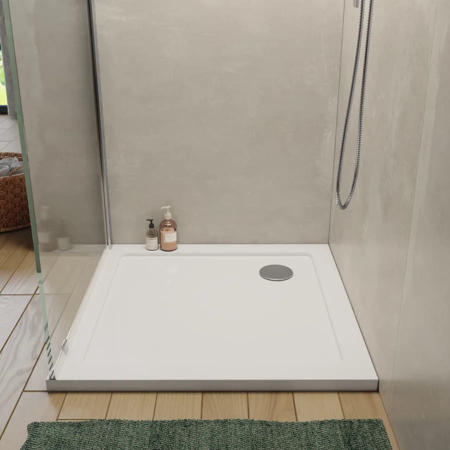 Piatto doccia 75x75 cm ultrapiatto altezza 3,5 cm in policril - Prist