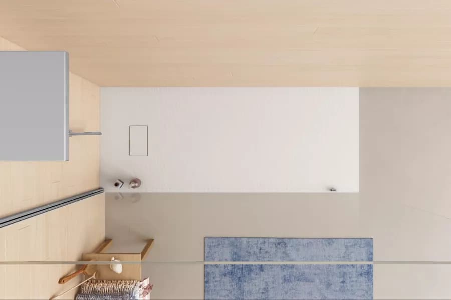 Piatto doccia 160x70 cm ultraslim riducibile bianco effetto pietra - Rok