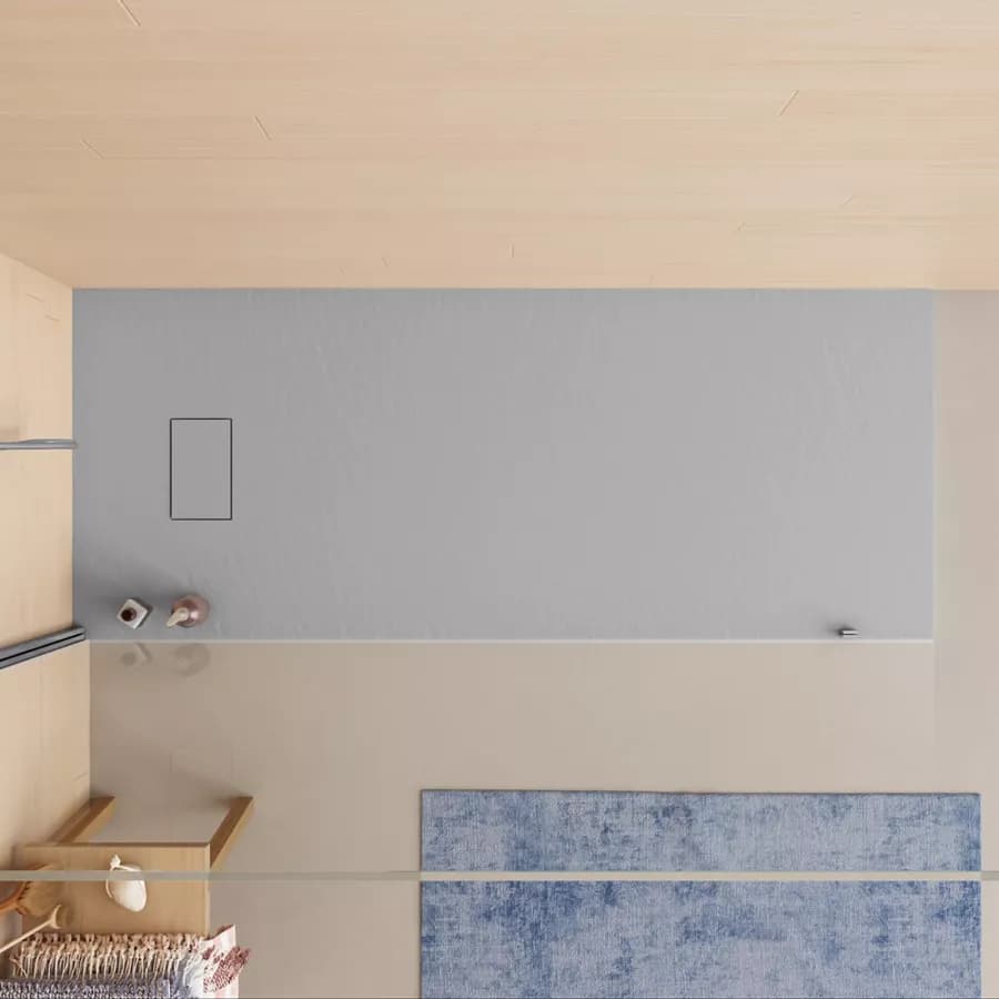 Piatto doccia 160x70 cm ultraslim riducibile grigio effetto pietra - Rok