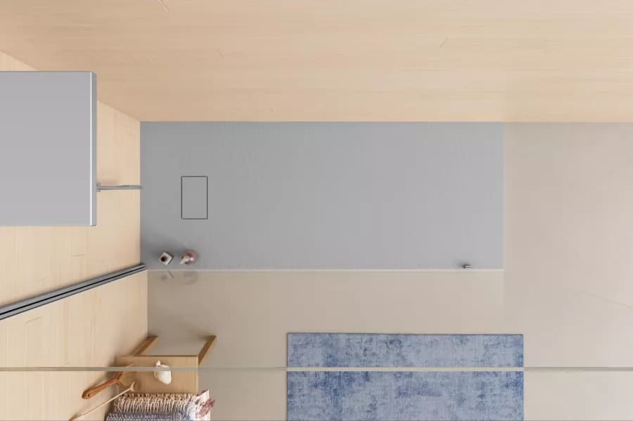 Piatto doccia 160x70 cm ultraslim riducibile grigio effetto pietra - Rok