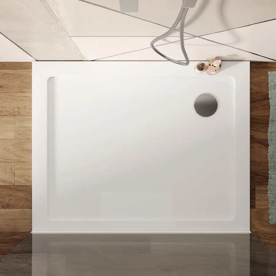 Piatto doccia 90x100 cm ultrapiatto altezza 3,5 cm in policril - Prist