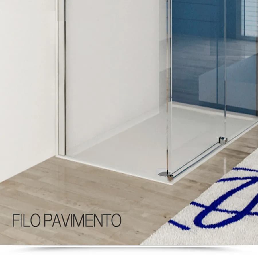 Piatto doccia 90x100 cm ultrapiatto altezza 3,5 cm in policril - Prist