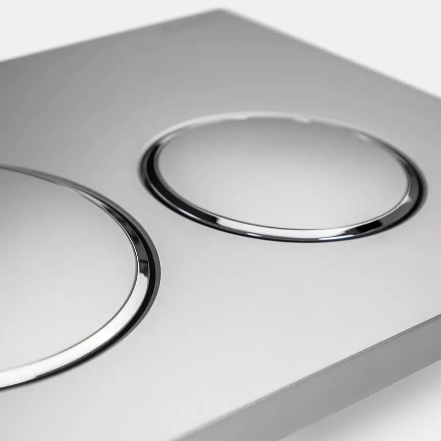 Placca di comando Geberit finitura opaca risciacquo a 2 quantità - Sigma20 round
