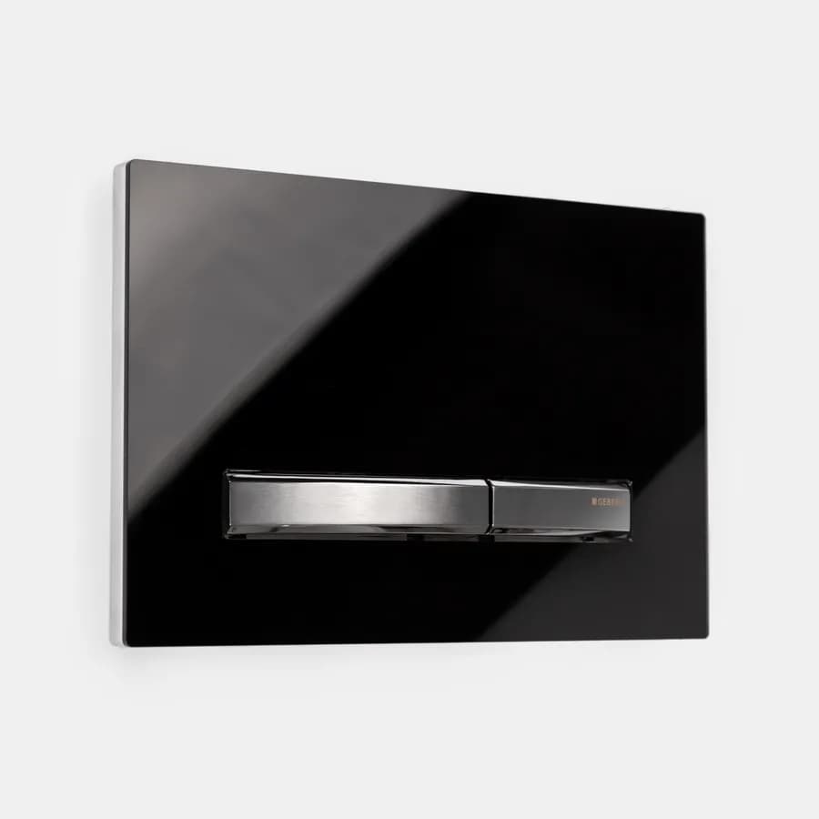 Geberit placca di comando doppio tasto nero intenso per Sigma 8 - Sigma50 square