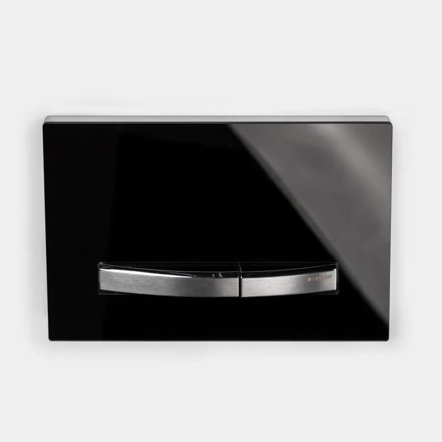 Geberit placca di comando doppio tasto nero intenso per Sigma 8 - Sigma50 square