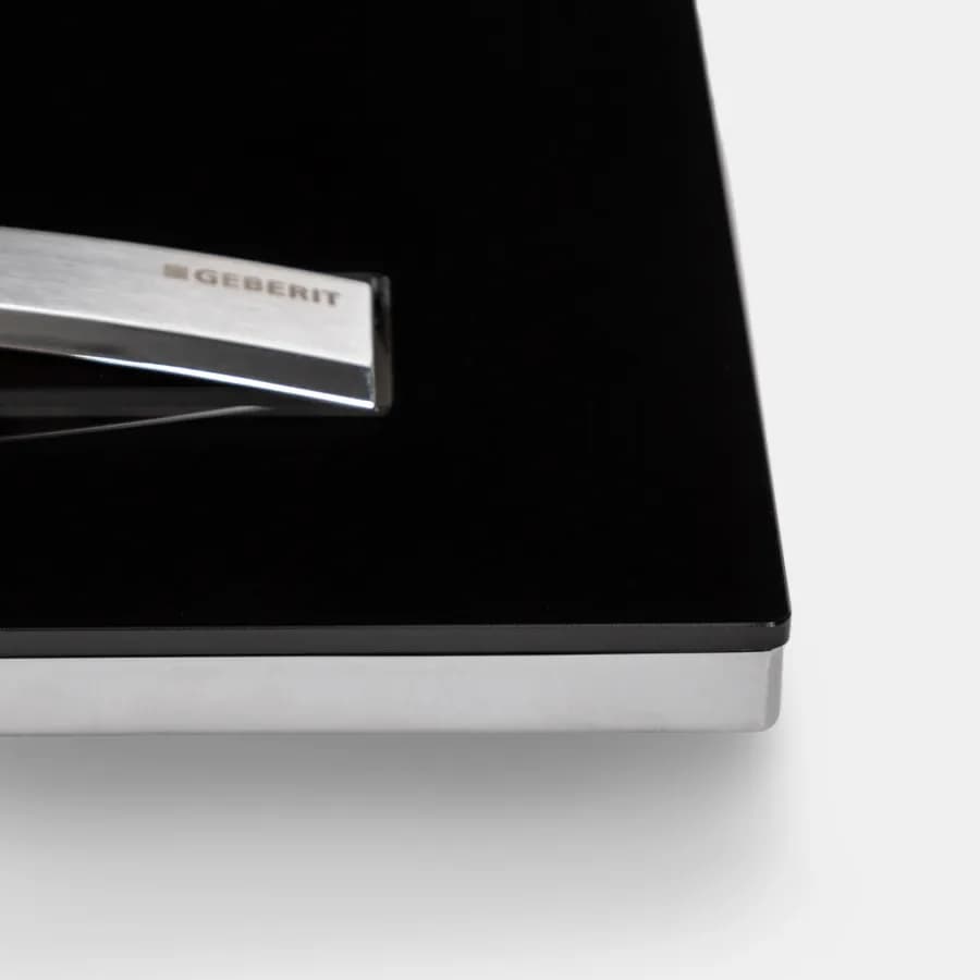 Geberit placca di comando doppio tasto nero intenso per Sigma 8 - Sigma50 square