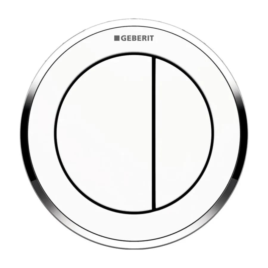 Placca doppio tasto Tipo10 comando a distanza da incasso bianco-cromo