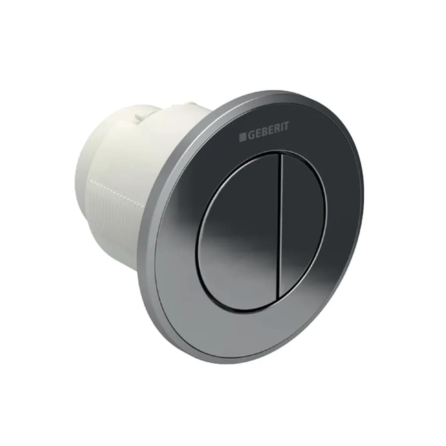 Placca doppio tasto Geberit Tipo10 per Sigma8 comando a distanza cromo-satinato