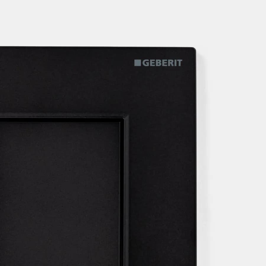 Placca doppio tasto Geberit nero opaco - Sigma20 square