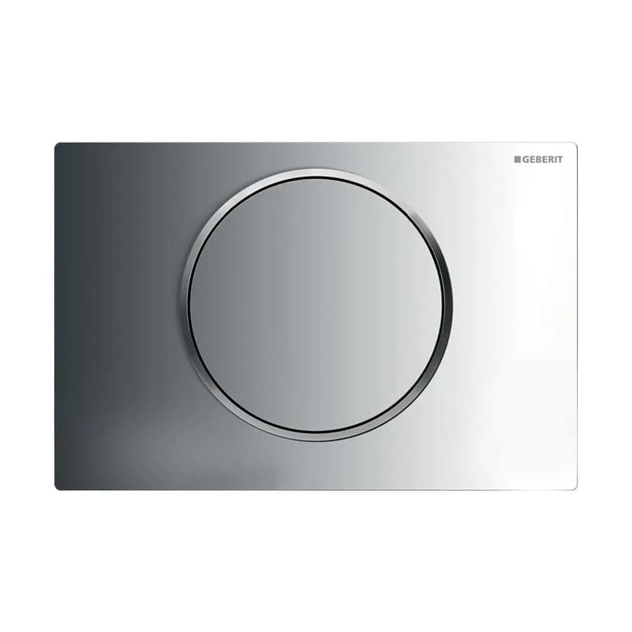 Placca monocomando Geberit sistema stop satinato-cromo - Sigma10 round