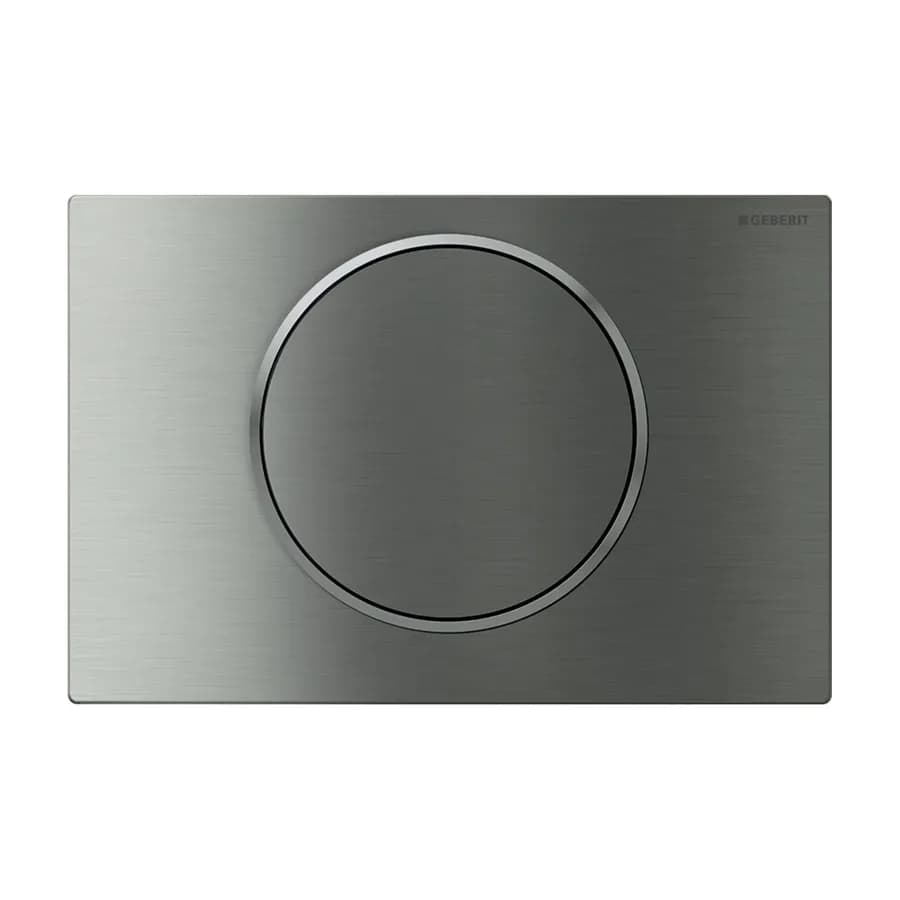 Placca monocomando Geberit acciaio inox spazzolato - Sigma10 round