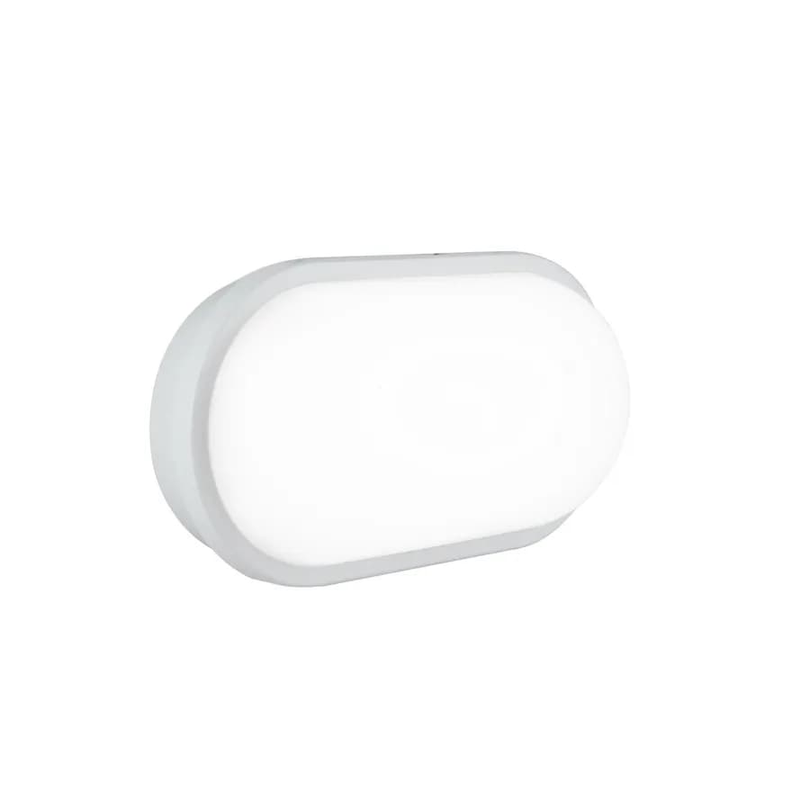 Plafoniera LED da esterno 27,1x17,6 cm in policarbonato bianco