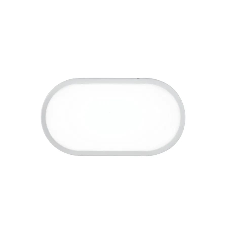 Plafoniera LED da esterno 27,1x17,6 cm in policarbonato bianco