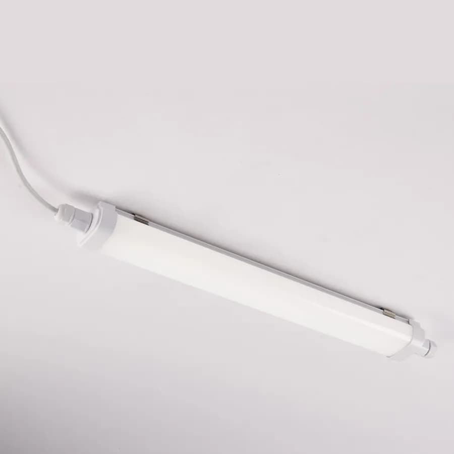 Plafoniera stagna led 60 cm in policarbonato bianco
