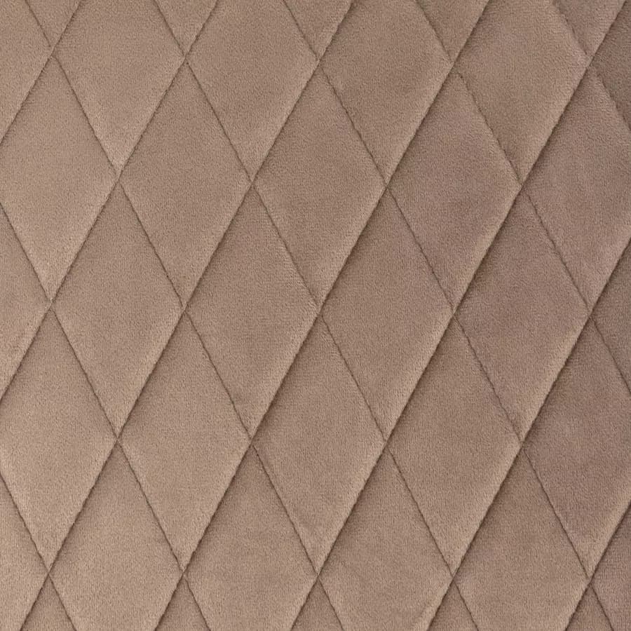 Poltrona con braccioli in velluto beige - Viper